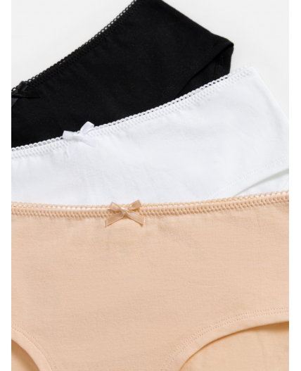 Трусы детские для девочек в наборе из 3шт Evan23 разноцветный