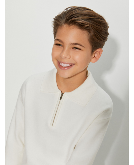 Джемпер детский для мальчиков Harold молочный