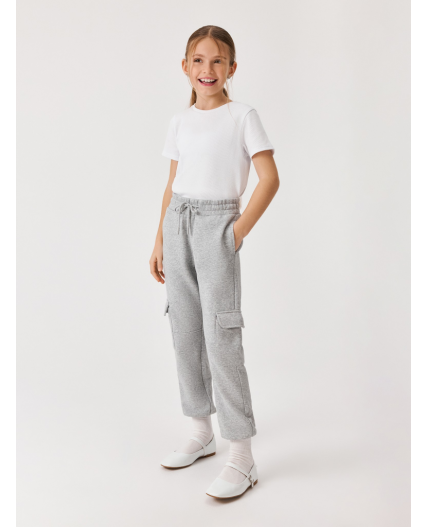 Брюки детские для девочек Kangri_pn серый меланж