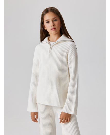 Джемпер детский для девочек Paty молочный