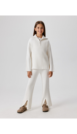Брюки детские для девочек Paty pt молочный