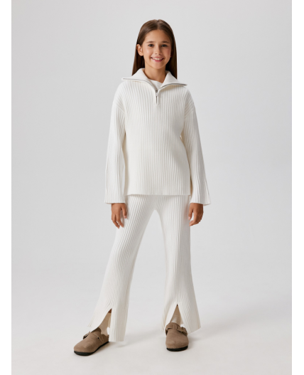 Брюки детские для девочек Paty pt молочный