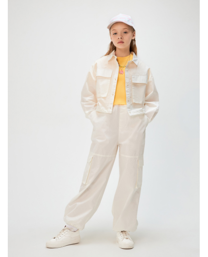 Жакет детский для девочек Swim_jac белый