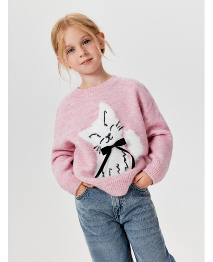 Джемпер детский для девочек Enrica розовый