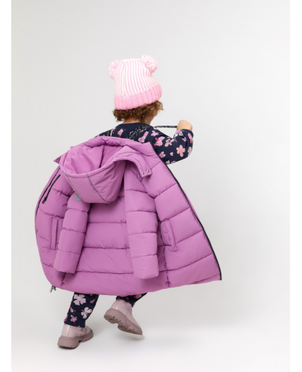 Пальто детское для девочек Kynes лавандовый