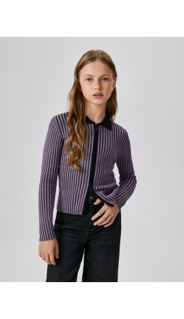 Кардиган детский для девочек Valentina фиолетовый