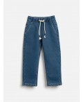 Брюки джинсовые (утепленные) детские для мальчиков Onor синий