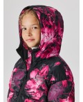 Куртка детская для девочек Rex черный принт