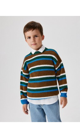Джемпер детский для мальчиков Nico синяя полоска