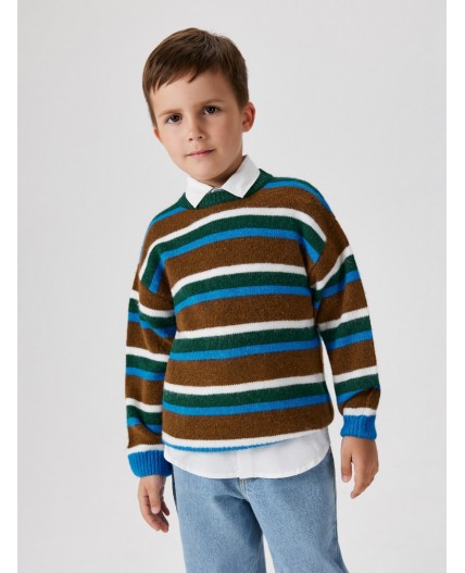 Джемпер детский для мальчиков Nico синяя полоска