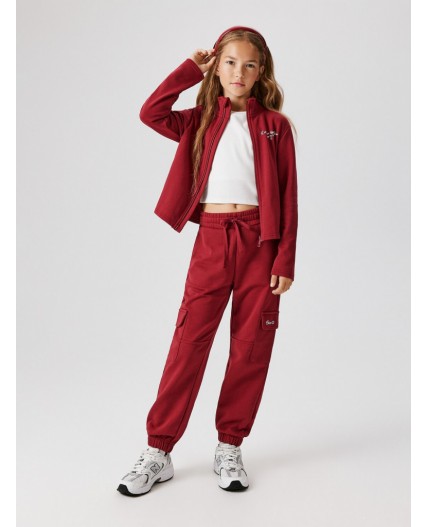 Брюки детские для девочек Naida_pn бордовый