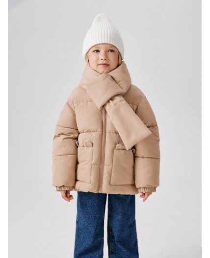 Куртка детская для девочек Moira бежевый