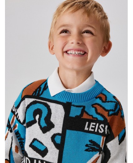 Джемпер детский для мальчиков Marik синий