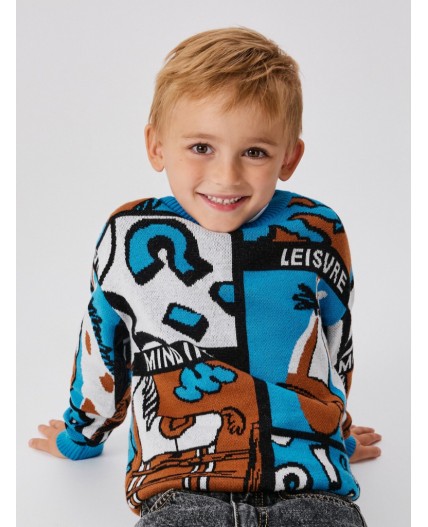 Джемпер детский для мальчиков Marik синий