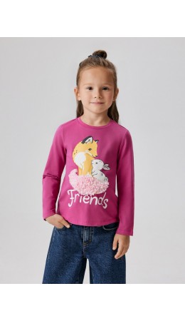 Джемпер детский для девочек Lynx фиолетовый