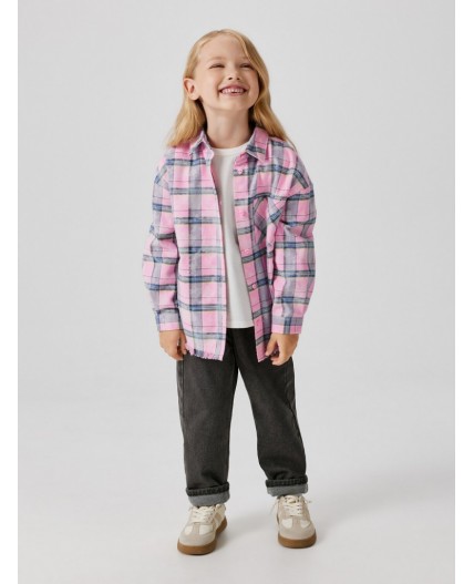 Блузка детская для девочек Lola розовая клетка