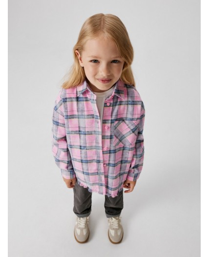 Блузка детская для девочек Lola розовая клетка