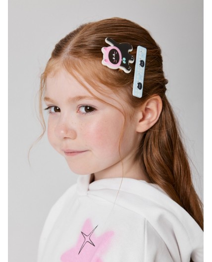 Набор из 2 заколок для волос дет. Lila разноцветный