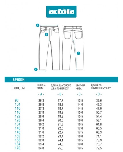 Брюки джинсовые детские для мальчиков Levioso глубокий синий