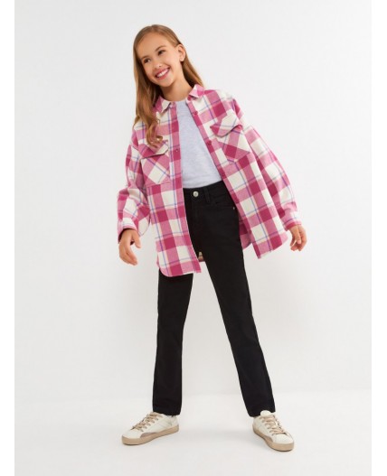 Брюки джинсовые детские для девочек Leda черный