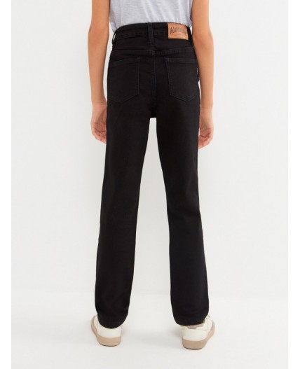 Брюки джинсовые детские для девочек Leda черный