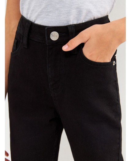 Брюки джинсовые детские для девочек Leda черный