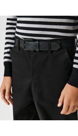 Ремень детский с эластичными вставками Klason черный