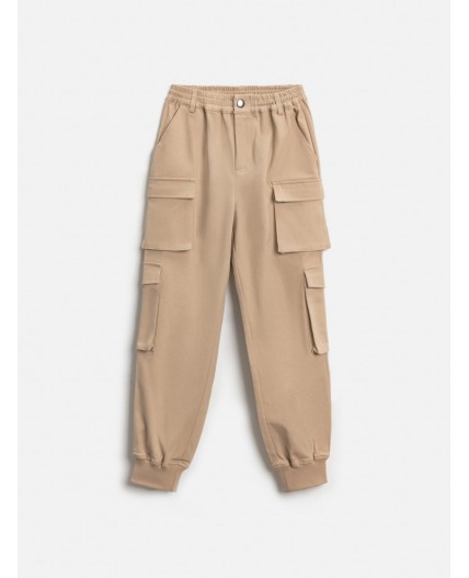 Брюки детские для девочек Exinacey бежевый