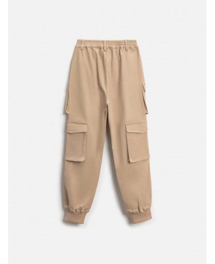 Брюки детские для девочек Exinacey бежевый