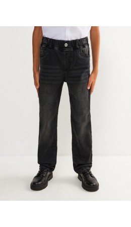 Брюки джинсовые (утепленные) детские для мальчиков Depulsio темно-серый