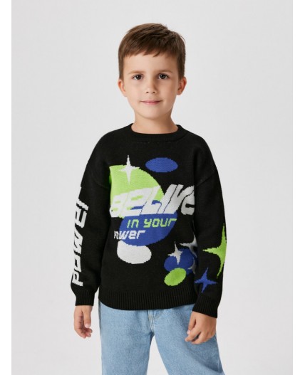 Джемпер детский для мальчиков Ciro черный