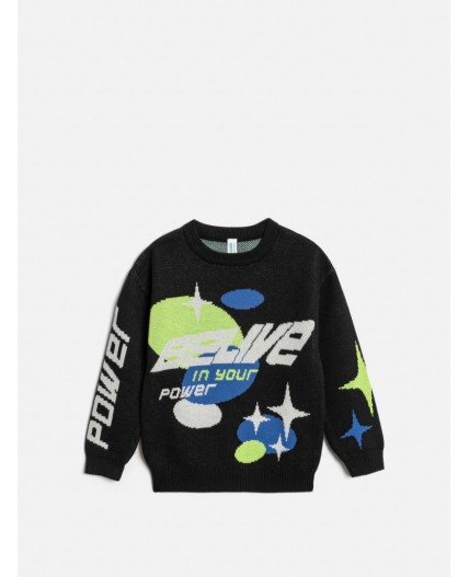 Джемпер детский для мальчиков Ciro черный