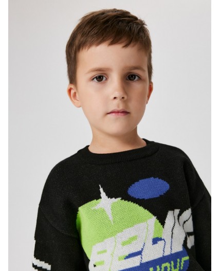Джемпер детский для мальчиков Ciro черный