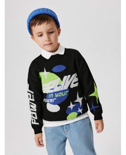 Джемпер детский для мальчиков Ciro черный