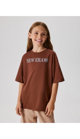 Футболка детская для девочек Rada коричневый