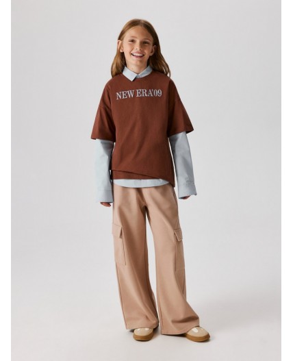 Футболка детская для девочек Rada коричневый