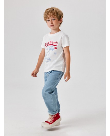 Футболка детская для мальчиков Robiola молочный