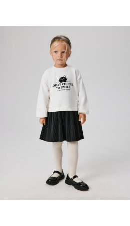 Платье детское для девочек Volna молочный