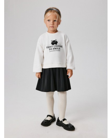 Платье детское для девочек Volna молочный