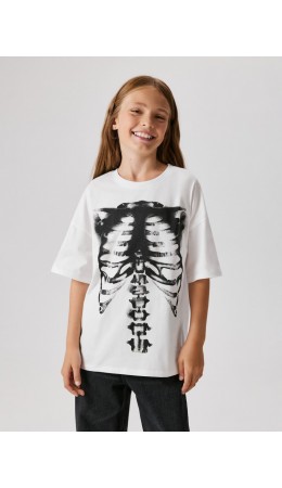 Футболка детская для девочек Rada белый