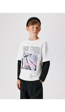 Джемпер детский для мальчиков Proxima белый