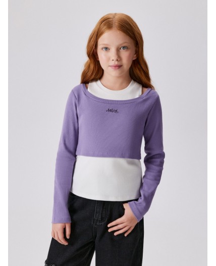 Джемпер детский для девочек Nura разноцветный