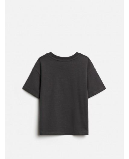 Футболка детская для девочек Lona графитовый