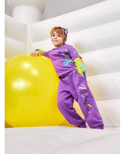 Брюки детские для мальчиков Kiribati_pt фиолетовый