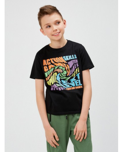 Футболка детская для мальчиков Haiti черный