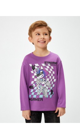 Джемпер детский для мальчиков Eritrea фиолетовый