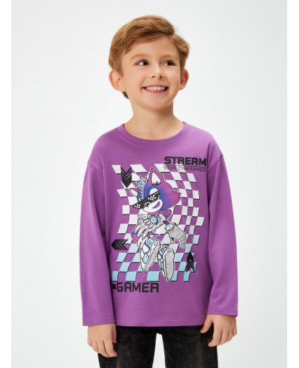 Джемпер детский для мальчиков Eritrea фиолетовый