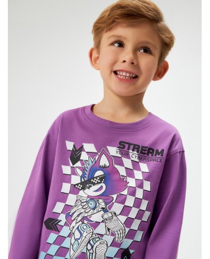 Джемпер детский для мальчиков Eritrea фиолетовый