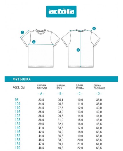 Футболка детская для мальчиков Denmark набивка