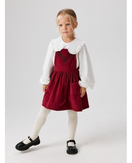 Сарафан детский для девочек Celery2 бордовый